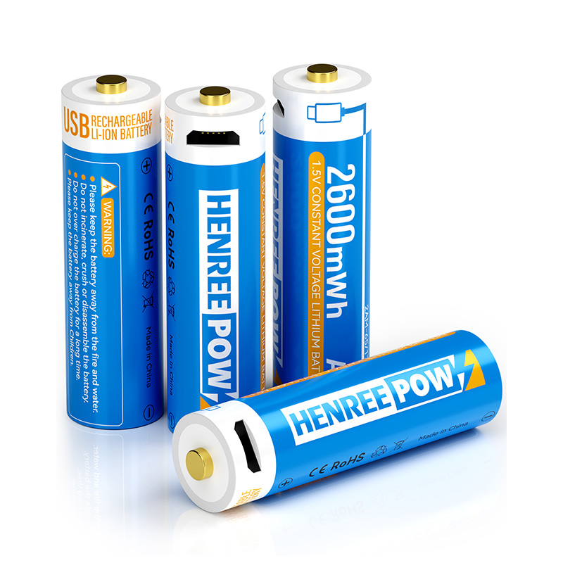 HenReepow 2600MWh 1.5V Tip C AA Batteriji rikarikabbli