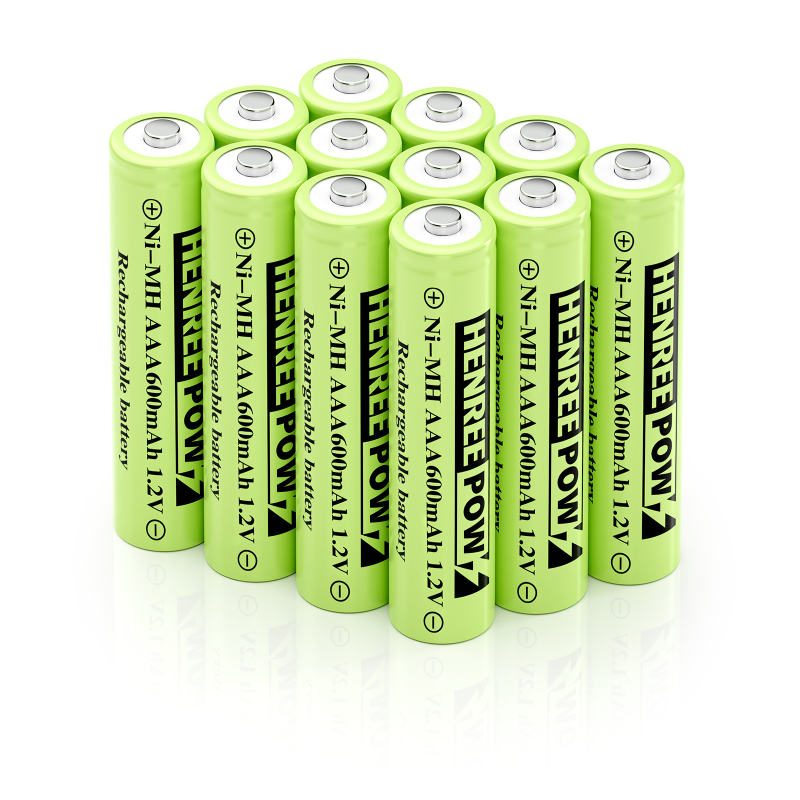 Henreepow 1.2V 600mAH AA NI-MH Batteriji rikarikabbli