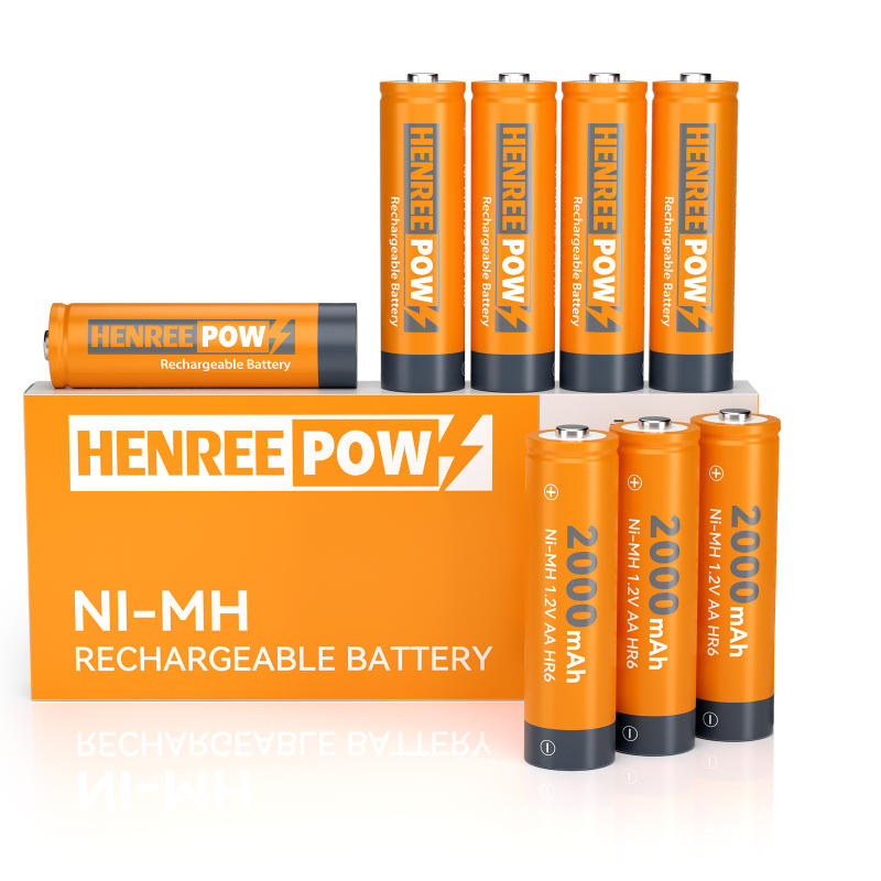 Henreepow AA 2000mAH 1.2V Kapaċità Għolja Batterija rikarikabbli Ni-MH